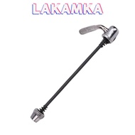 LAKAMKA 2PCS Bike Trainer Quick Release Skewer, Silver Steel Quick Release Rear Wheel Skewer, Easy I