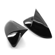 [OUGO-SG] 2PCS Side Mirror Cover Trim Replacement For VW 7 7.5 MK7 GTI R 14-19