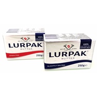 CLEARANCE STOCK LURPAK PREMIUM BUTTER UNSALTED/SALTED 250G (HALAL)