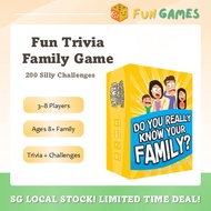 (SG Stock) Do You Really Know Your Family? - Family Board Game for Bonding and Party! - Conversation