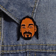 American Rapper Snoop Dogg Badge Rock Hip-hop Music Brooch Denim Jacket with Pin Gift for Fans