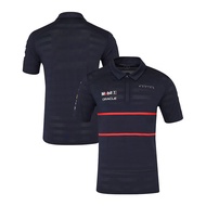 Polo Shirt New F1 racing red team fans can customize the same short sleeved polo shirt