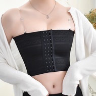 Xs 2Xl Breathable Plus Size Tomboy Bra Binder Tube Chest Binder With Hook Ftm Breast Binder For Big Boob Women Man  With Strap