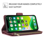 Luxury Leather Cover Zipper Flip Wallet Case For iPhone 13 Pro Max 13 Mini 12 Pro Max 11 Pro Max SE 2020 XR XS Max 8766S Plus