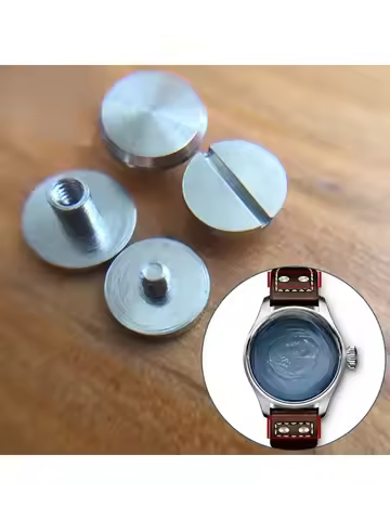 Steel Fixed Screw for IWC Pilot's Top Gun Watch Leather Band Strap