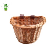 Children's Bicycle Basket Rattan Storage Basket  Pet Basket  Bicycle Basket Rattan Bicycle Basket