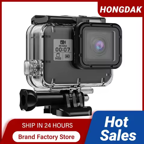 GoPro Hero 7 6 Black Waterproof Housing For Go Pro 7 6 5 Black Diving Protective Case Mount with Fil