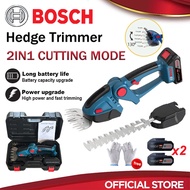 BOSCH Cordless Hedge Trimmer 2 in 1 Grass Cutter Machine Rechargeable Household Grass Trimmer Prunin