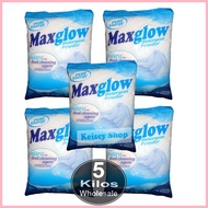 ♠ ♙ Maxglow and Mighty  Detergent Powder with Fabric Conditioner or with Bleach - 5 Kilos Wholesale