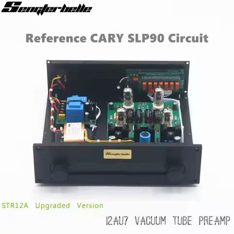 Upgraded 12AU7/ECC82 Tube Remote Control Preamplifier HiFi Reference Cary SLP-90 Preamp Circuit