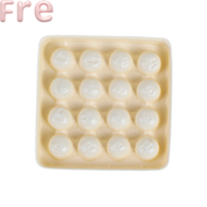 Fre 5 Pcs Dollhouse toy model miniature food playing mini empty egg tray