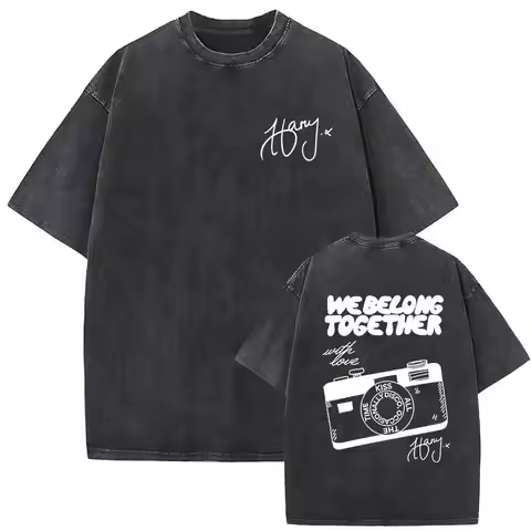 Pop Music Fans Fashion Clothing Harry Styles We Belong Together Tour 2026 Vintage Washed T Shirt Pri