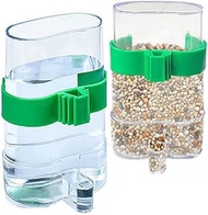 2 Pcs Automatic Bird Feeder Feeder and Drinker for Bird Cage Budgies Canary Budgie Finch Parakeet Se