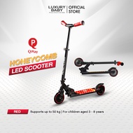 Flash Sale! | สกู๊ตเตอร์เด็ก | Qplay Honeycomb LED Scooter [Red] For 3-8 Year