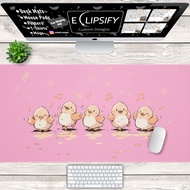 Cute Duck Kawaii Mouse Pad, Duck Desk Mat, Lofi, Cute Pastel Desk Mat, Cute Desk Mat, Pink, Gaming Mouse Pad, Desk Decor, Pretty Desk Decor