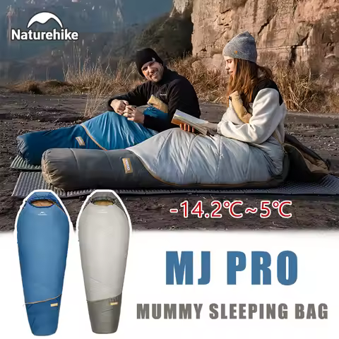 Naturehike MJ PRO Mummy Sleeping Bags MG120 MG270 Camping Hiking Lightweight Waterproof Sleeping Bag