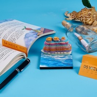 11.23 Desk Calendar Caribbean Cruise Creative Gift Paper Carving Note Pad D Three-Dimensional Note B