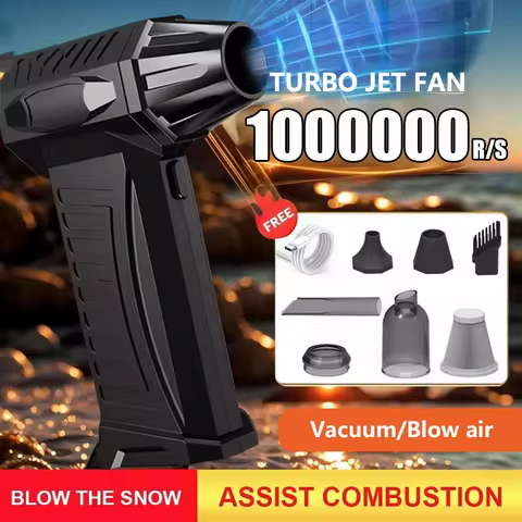 Super Violent Blower 800000RPM Brushless Turbo Jet Blower Dry 10000mAh Fast Charging Duct Fan Thrust