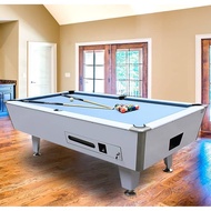 210x120x81cm 7ft Feet Kaki American Coin Operated Pool Snooker Table MDF Home Commercial Entertainme