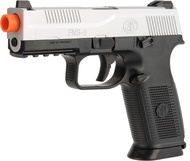 Airsoft - FN Herstal FNS-9 Airsoft Spring Airsoft Pistol by CyberGun (Color: Two-Tone/Gun Only) Evik