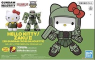 全新 2盒 未砌 Sd gundam zaku ii 綠色 渣古 SDCS hello kitty cross over 聯乘 bb 戰士 高達模型 連 option parts  配件