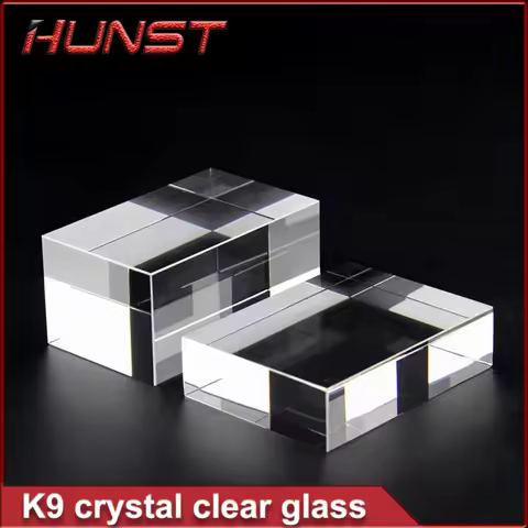 HUNST K9 Artificial Crystal Glass Rectangular Columnar Crystal Cube, Can Be Engraved With Patterns A