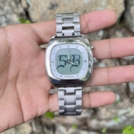 Vintage FOSSIL BIG TIC NUMBER watch, jam FOSSIL BIGTIC flame, Not Nike triax, not jam oakley