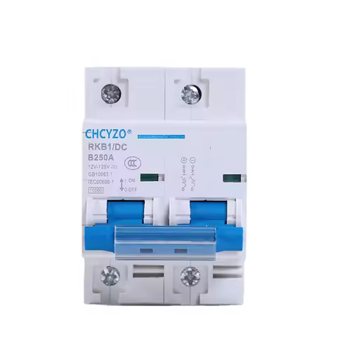 2P 80A 100A 125A 150A 200A 250A DC circuit breaker 12V 24V 48V 60V 72 96V solar cell RV yacht scoote