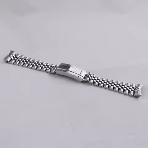 Rolamy 22mm Solid Stainless Steel Watch Band Curved End Strap for Seiko 5 SRPD53 SRPD55 SRPD63 SKX00