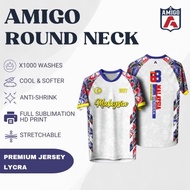 Amigo Sublimation Microfiber Jersey Unisex Tshirt Design Merdeka Dress Jersey Male Male Jersey