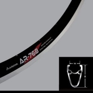 700 araya AR 768 black breakline 32 Holes double wall unit