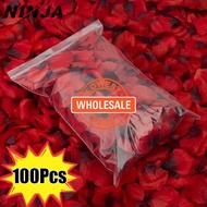 [Wholesale] 100Pcs Artificial Rose Petals - Flowers Party Favors Decor - Love Decoration - Romantic Valentine's Day Wedding - Anniversary Festival - Multicolor Silk Rose Petal