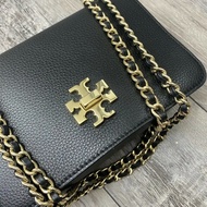 （全新未使用）Tory Burch Britten 十字鈕扣鏈條翻蓋包