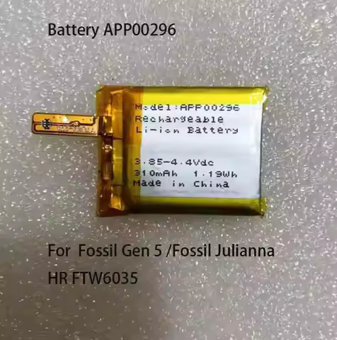 GeLar New Genuine Watch Battery For Apack APP00296 for fossil Gen 5 /Fossil Julianna HR FTW6035 310m