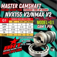 NVX 155 V2 / NVX155 V2 / NMAX 155 V2 BRT RACING CAMSHAFT / HIGH CAM [ 1PIN ] [ T1 / T2 / S1/  S3 / R