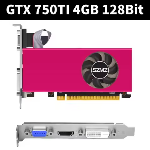 GTX 750TI 4GB Graphics Card DDR5 Desktop Graphics Cards HD-Compatible Interface 128 Bit PCI-E 2.0 16