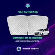 DENZA D9 Custom Fit Sunshade, 6-layer thickened insulation material, UV PROTECT Car Sunshade, Front 