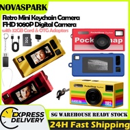 Mini Keychain Digital Camera for Kids 1080P HD Tiny Retro Mini Camera Digicam Video Recording Bag Ch