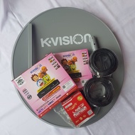 Paket Parabola K-Vision 2 TV Receiver GOL LGSAT STARS Dish 60 cm Murah