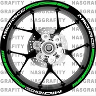 Mio M3 racing rim sticker