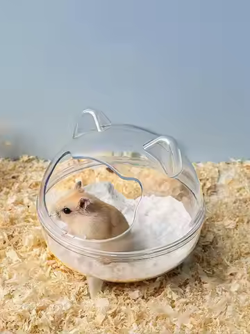 Hamster Sand Golden Bear Bathroom Anti-spill Detachable High Capacity Fully Transparent Field Of Vie