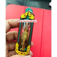 Thai Amulet泰国佛牌  Millionaire gold takrut 富金符管 by AJ Pu Nak with Designed Waterproof Casing