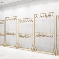 Wholesale Clothes Hangers Clothing Store Display Rack Double Layer Clothing Photography Studio Shelv