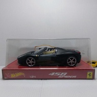 Hot Wheels 1:24 Ferrari 458 Spider Black 2014 Hotwheels