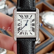 Back Diamond English Ladies Swiss Tank Watch Cartier Cartier W5200005Watch Series