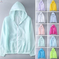 Womens Casual Hooded Sun-protective Coat Anti-UV Top Cycling Jacket Breathable