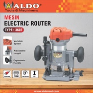 Aldo 3607 Mesin Hand Trimmer Mini Profil Router Tangan Dudukan 1/4"