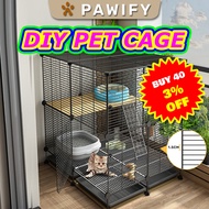 PAWIFY Sangkar Kucing Murah DIY Panel DIY Pet Cage DIY Sangkar Kucing Besar Panel Cage Guinea Pig Cage Sangkar Arnab