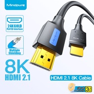 Mindpure HDMI 2.1 8K Cable 48Gbps 4K@144Hz, 2K@240Hz, HDMI to HDMI Cable For PC TV