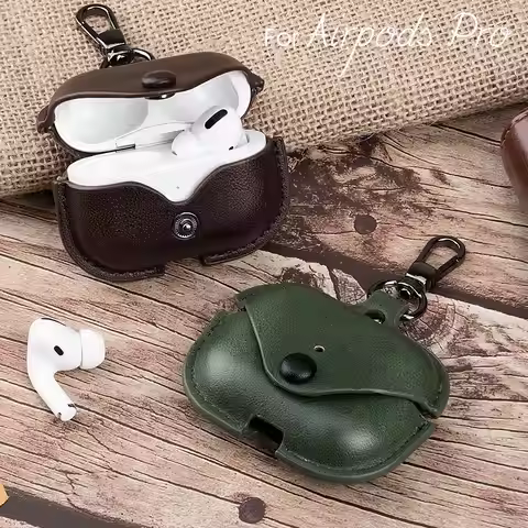 Leather Case for Airpods Pro 2 Shockproof Wireless Earphone Cover For Apple Airpods Pro2 with Hook L
